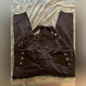 Torrid Distressed Cropped Overalls